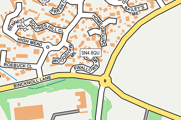 SN4 8QU map - OS OpenMap – Local (Ordnance Survey) SN4 8QU map - OS OpenMap – Local (Ordnance Survey)