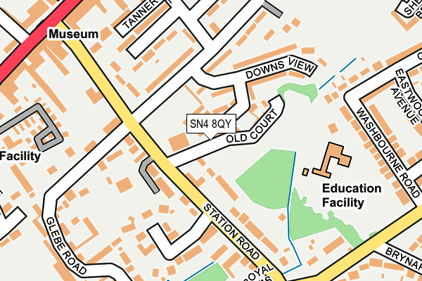 SN4 8QY map - OS OpenMap – Local (Ordnance Survey) SN4 8QY map - OS OpenMap – Local (Ordnance Survey)