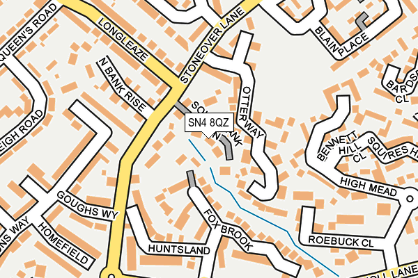 SN4 8QZ map - OS OpenMap – Local (Ordnance Survey) SN4 8QZ map - OS OpenMap – Local (Ordnance Survey)