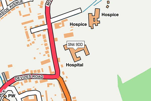 SN4 9DD map - OS OpenMap – Local (Ordnance Survey)