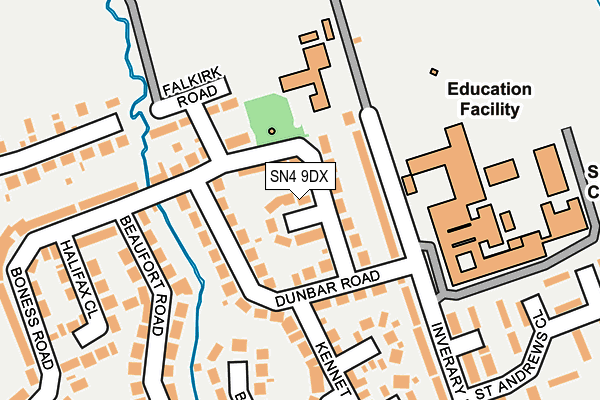 SN4 9DX map - OS OpenMap – Local (Ordnance Survey) SN4 9DX map - OS OpenMap – Local (Ordnance Survey)