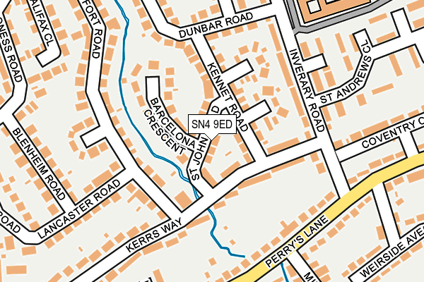 SN4 9ED map - OS OpenMap – Local (Ordnance Survey) SN4 9ED map - OS OpenMap – Local (Ordnance Survey)