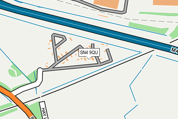 SN4 9QU map - OS OpenMap – Local (Ordnance Survey) SN4 9QU map - OS OpenMap – Local (Ordnance Survey)
