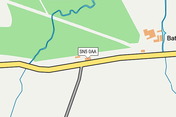 SN5 0AA map - OS OpenMap – Local (Ordnance Survey) SN5 0AA map - OS OpenMap – Local (Ordnance Survey)