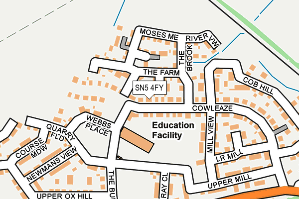 SN5 4FY map - OS OpenMap – Local (Ordnance Survey) SN5 4FY map - OS OpenMap – Local (Ordnance Survey)