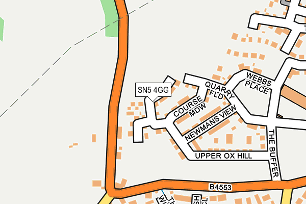 SN5 4GG map - OS OpenMap – Local (Ordnance Survey) SN5 4GG map - OS OpenMap – Local (Ordnance Survey)