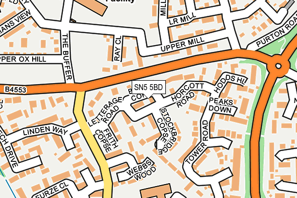 SN5 5BD map - OS OpenMap – Local (Ordnance Survey) SN5 5BD map - OS OpenMap – Local (Ordnance Survey)