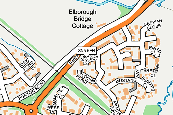 SN5 5EH map - OS OpenMap – Local (Ordnance Survey) SN5 5EH map - OS OpenMap – Local (Ordnance Survey)