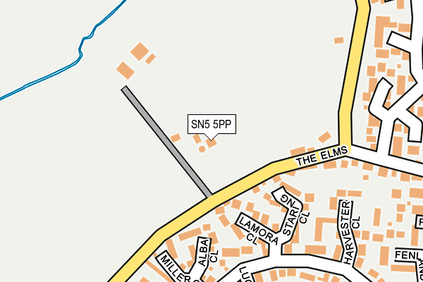 SN5 5PP map - OS OpenMap – Local (Ordnance Survey) SN5 5PP map - OS OpenMap – Local (Ordnance Survey)