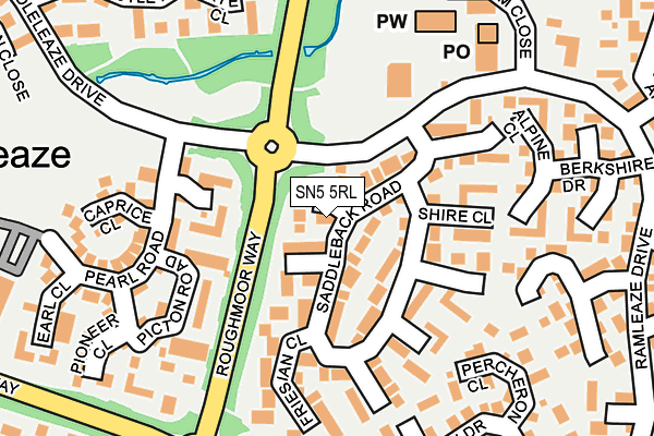 SN5 5RL map - OS OpenMap – Local (Ordnance Survey) SN5 5RL map - OS OpenMap – Local (Ordnance Survey)