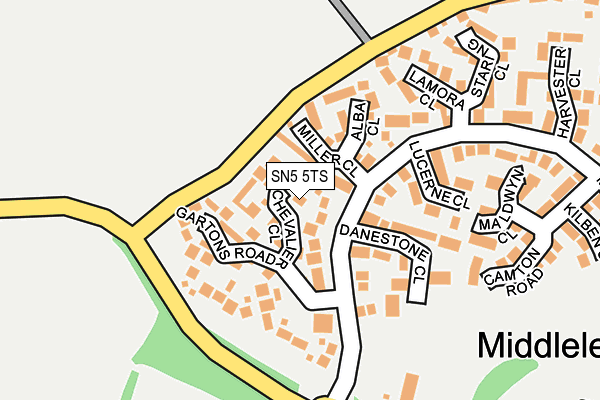 SN5 5TS map - OS OpenMap – Local (Ordnance Survey) SN5 5TS map - OS OpenMap – Local (Ordnance Survey)