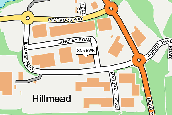 SN5 5WB map - OS OpenMap – Local (Ordnance Survey) SN5 5WB map - OS OpenMap – Local (Ordnance Survey)