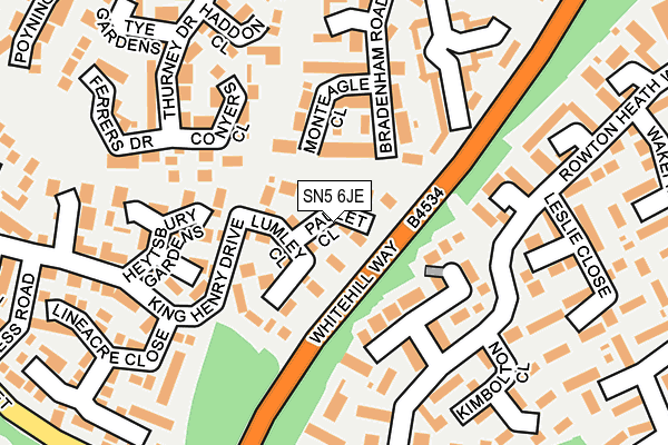 SN5 6JE map - OS OpenMap – Local (Ordnance Survey) SN5 6JE map - OS OpenMap – Local (Ordnance Survey)