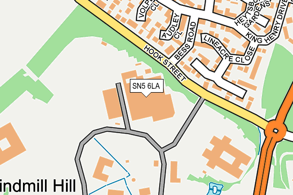 SN5 6LA map - OS OpenMap – Local (Ordnance Survey) SN5 6LA map - OS OpenMap – Local (Ordnance Survey)