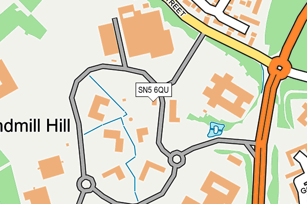 SN5 6QU map - OS OpenMap – Local (Ordnance Survey) SN5 6QU map - OS OpenMap – Local (Ordnance Survey)