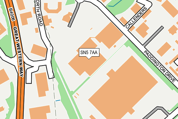 SN5 7AA map - OS OpenMap – Local (Ordnance Survey) SN5 7AA map - OS OpenMap – Local (Ordnance Survey)