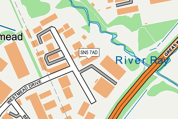 SN5 7AD map - OS OpenMap – Local (Ordnance Survey) SN5 7AD map - OS OpenMap – Local (Ordnance Survey)