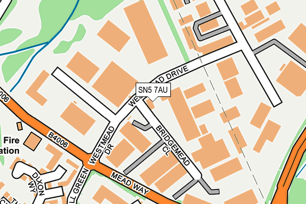 SN5 7AU map - OS OpenMap – Local (Ordnance Survey) SN5 7AU map - OS OpenMap – Local (Ordnance Survey)