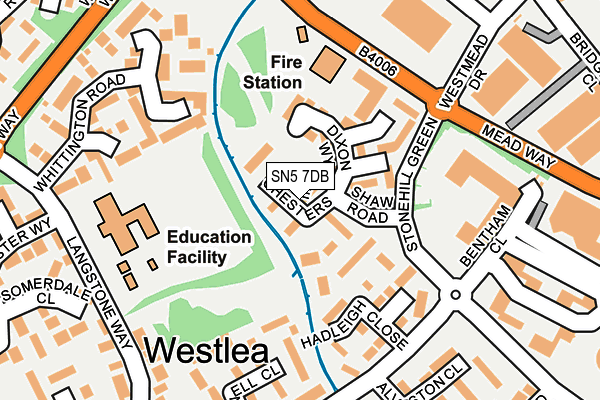 SN5 7DB map - OS OpenMap – Local (Ordnance Survey) SN5 7DB map - OS OpenMap – Local (Ordnance Survey)