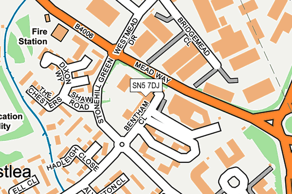 SN5 7DJ map - OS OpenMap – Local (Ordnance Survey) SN5 7DJ map - OS OpenMap – Local (Ordnance Survey)