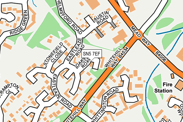 SN5 7EF map - OS OpenMap – Local (Ordnance Survey) SN5 7EF map - OS OpenMap – Local (Ordnance Survey)