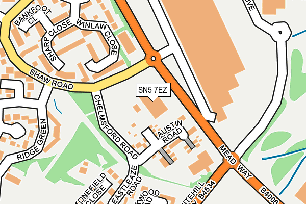SN5 7EZ map - OS OpenMap – Local (Ordnance Survey) SN5 7EZ map - OS OpenMap – Local (Ordnance Survey)