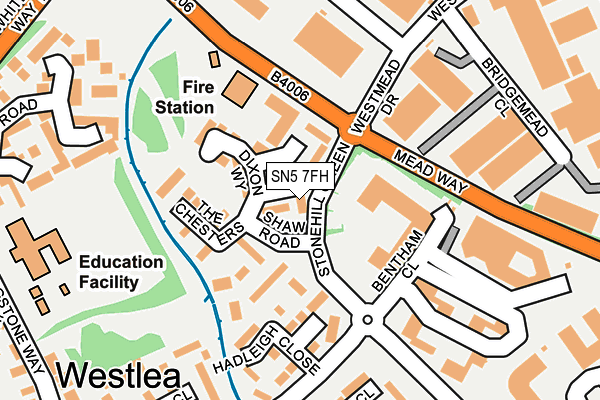 SN5 7FH map - OS OpenMap – Local (Ordnance Survey) SN5 7FH map - OS OpenMap – Local (Ordnance Survey)