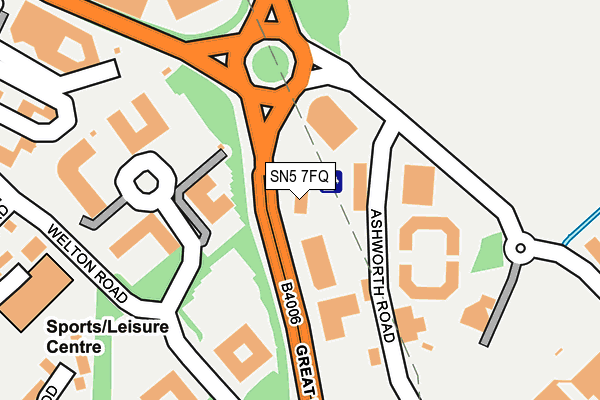 SN5 7FQ map - OS OpenMap – Local (Ordnance Survey) SN5 7FQ map - OS OpenMap – Local (Ordnance Survey)
