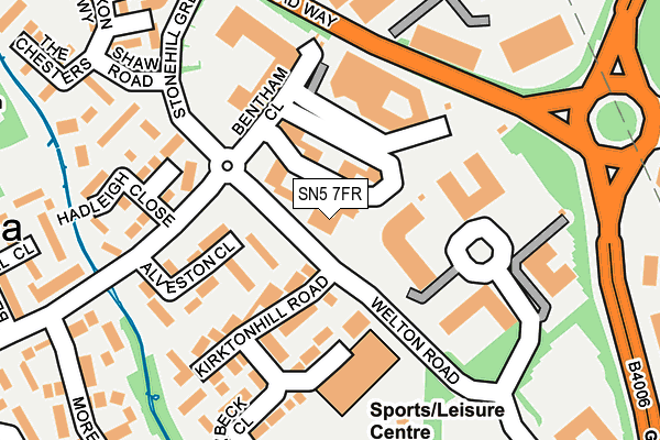SN5 7FR map - OS OpenMap – Local (Ordnance Survey) SN5 7FR map - OS OpenMap – Local (Ordnance Survey)
