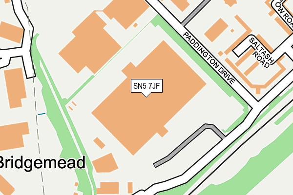 SN5 7JF map - OS OpenMap – Local (Ordnance Survey) SN5 7JF map - OS OpenMap – Local (Ordnance Survey)