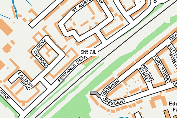 SN5 7JL map - OS OpenMap – Local (Ordnance Survey) SN5 7JL map - OS OpenMap – Local (Ordnance Survey)