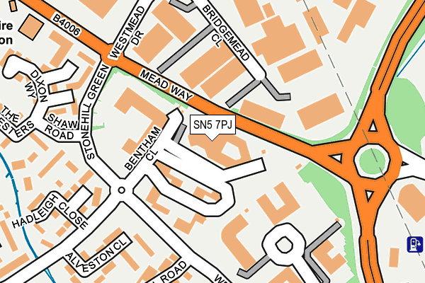 SN5 7PJ map - OS OpenMap – Local (Ordnance Survey) SN5 7PJ map - OS OpenMap – Local (Ordnance Survey)