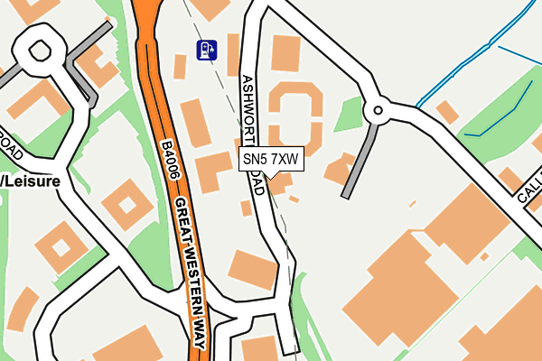 SN5 7XW map - OS OpenMap – Local (Ordnance Survey) SN5 7XW map - OS OpenMap – Local (Ordnance Survey)