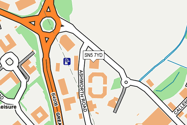 SN5 7YD map - OS OpenMap – Local (Ordnance Survey) SN5 7YD map - OS OpenMap – Local (Ordnance Survey)