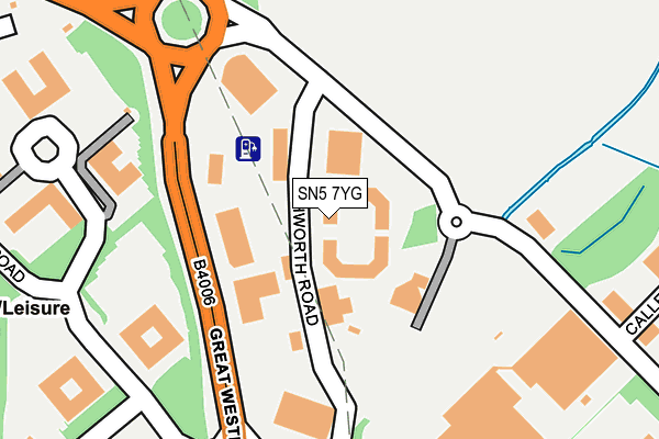 SN5 7YG map - OS OpenMap – Local (Ordnance Survey) SN5 7YG map - OS OpenMap – Local (Ordnance Survey)