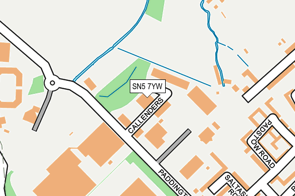 SN5 7YW map - OS OpenMap – Local (Ordnance Survey) SN5 7YW map - OS OpenMap – Local (Ordnance Survey)
