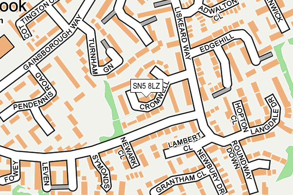 SN5 8LZ map - OS OpenMap – Local (Ordnance Survey) SN5 8LZ map - OS OpenMap – Local (Ordnance Survey)