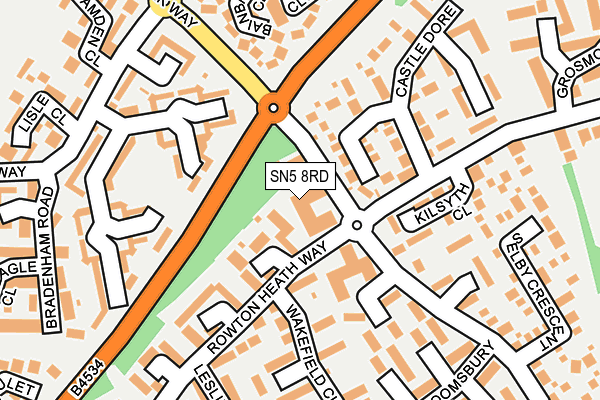 SN5 8RD map - OS OpenMap – Local (Ordnance Survey) SN5 8RD map - OS OpenMap – Local (Ordnance Survey)