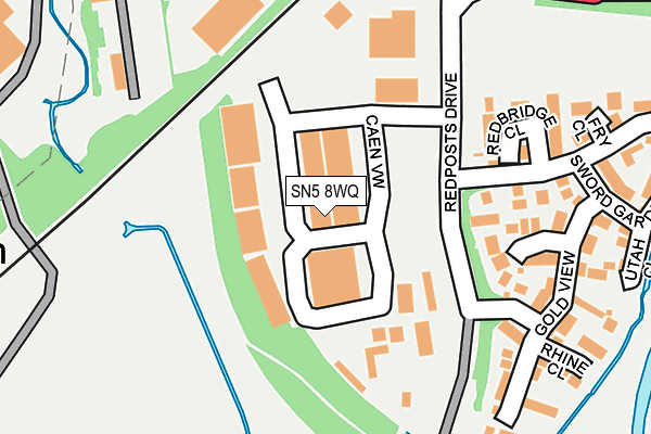 SN5 8WQ map - OS OpenMap – Local (Ordnance Survey) SN5 8WQ map - OS OpenMap – Local (Ordnance Survey)