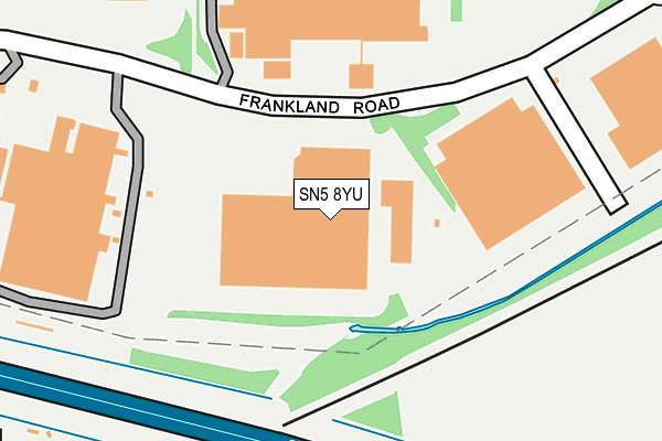 SN5 8YU map - OS OpenMap – Local (Ordnance Survey) SN5 8YU map - OS OpenMap – Local (Ordnance Survey)