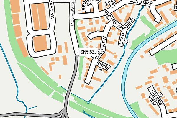 SN5 8ZJ map - OS OpenMap – Local (Ordnance Survey) SN5 8ZJ map - OS OpenMap – Local (Ordnance Survey)