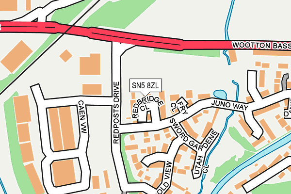 SN5 8ZL map - OS OpenMap – Local (Ordnance Survey) SN5 8ZL map - OS OpenMap – Local (Ordnance Survey)