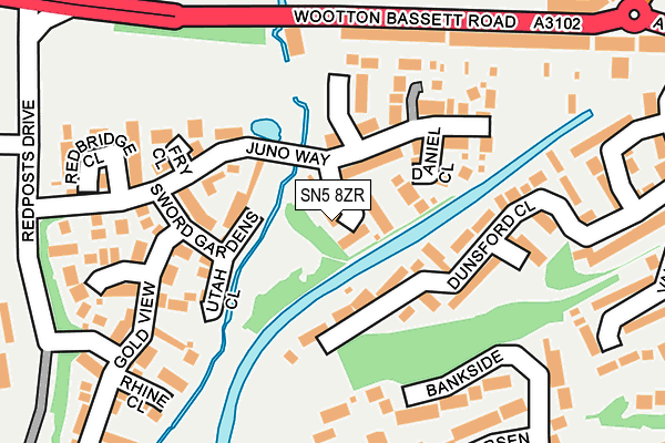 SN5 8ZR map - OS OpenMap – Local (Ordnance Survey) SN5 8ZR map - OS OpenMap – Local (Ordnance Survey)