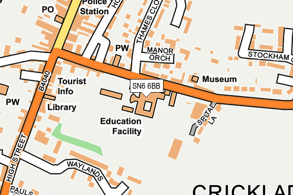 SN6 6BB map - OS OpenMap – Local (Ordnance Survey) SN6 6BB map - OS OpenMap – Local (Ordnance Survey)