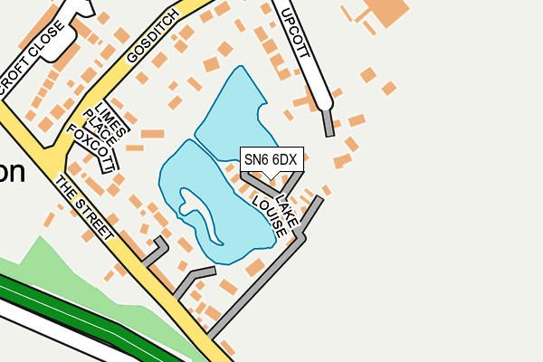 SN6 6DX map - OS OpenMap – Local (Ordnance Survey)
