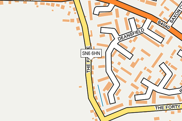 SN6 6HN map - OS OpenMap – Local (Ordnance Survey) SN6 6HN map - OS OpenMap – Local (Ordnance Survey)