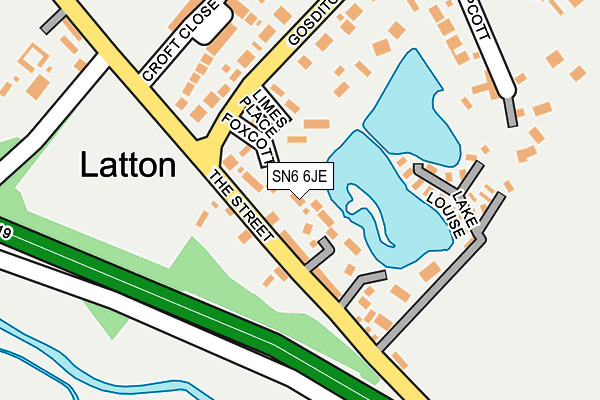 SN6 6JE map - OS OpenMap – Local (Ordnance Survey)