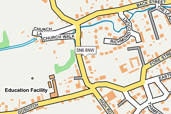 SN6 6NW map - OS OpenMap – Local (Ordnance Survey) SN6 6NW map - OS OpenMap – Local (Ordnance Survey)