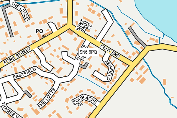 SN6 6PQ map - OS OpenMap – Local (Ordnance Survey) SN6 6PQ map - OS OpenMap – Local (Ordnance Survey)