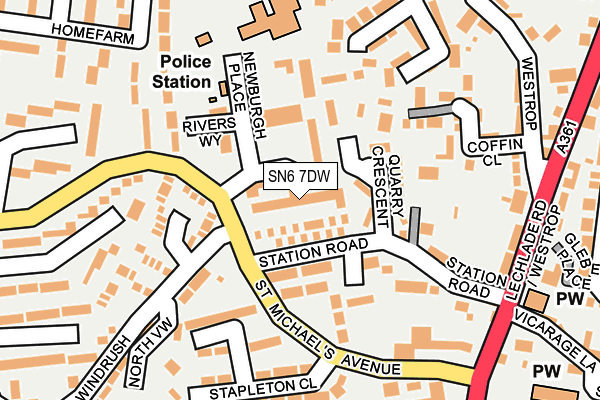 SN6 7DW map - OS OpenMap – Local (Ordnance Survey) SN6 7DW map - OS OpenMap – Local (Ordnance Survey)